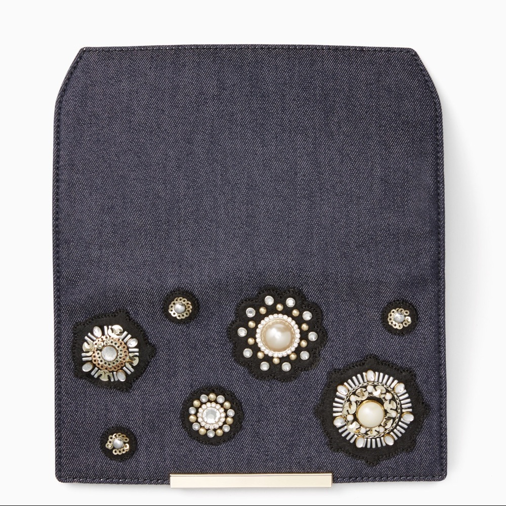 Kate Spade denim make it mine flap